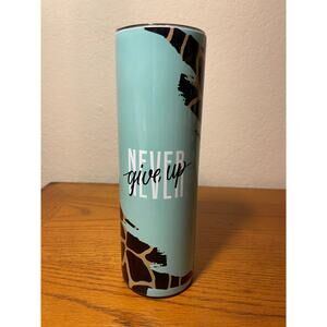 30oz Tumbler Never Give Up Stainless steel cup sublimation minor defects